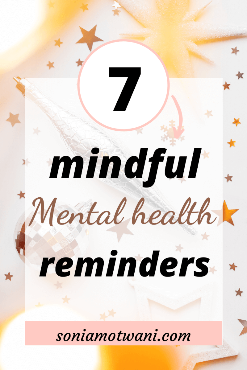 mindful mental health reminders
