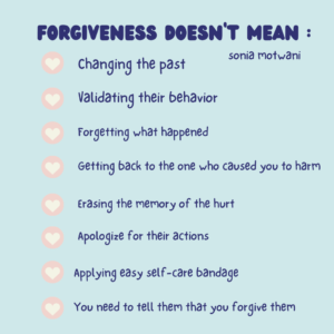 practicing forgiveness