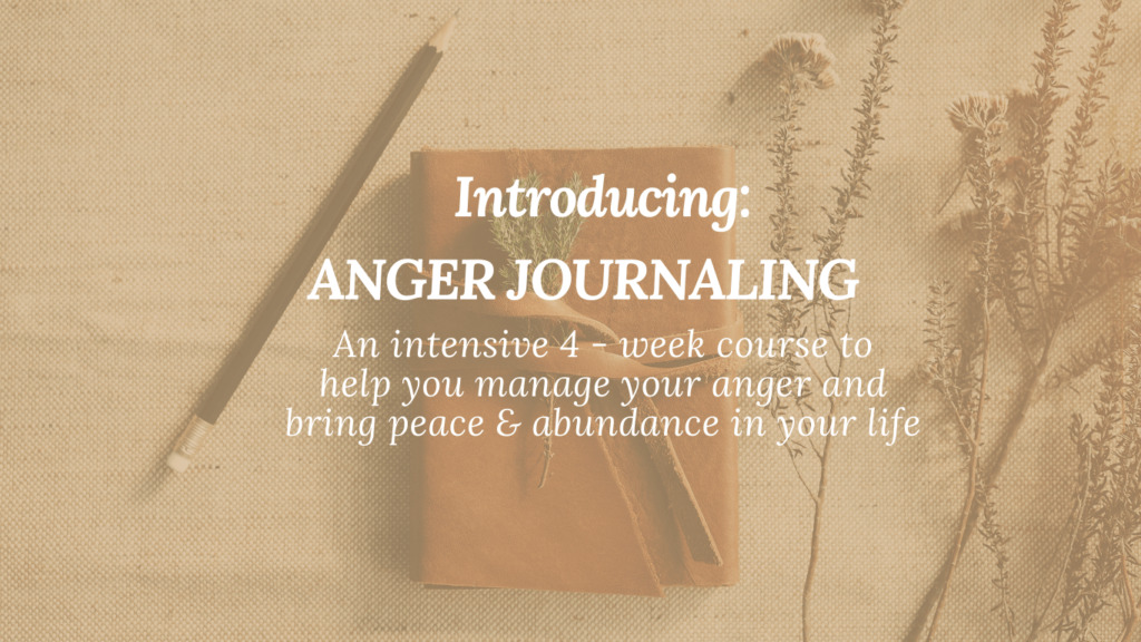 anger journaling